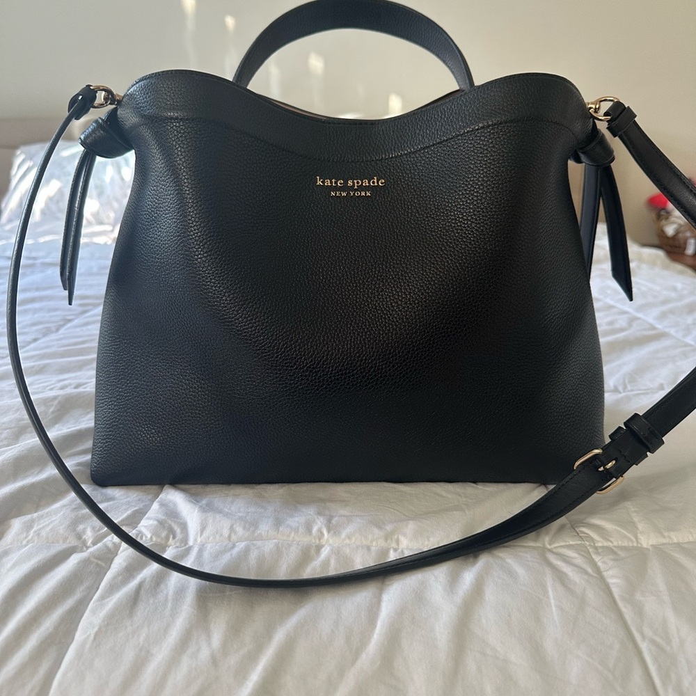 Kate Spade Black Pebbled Leather Shoulder Bag